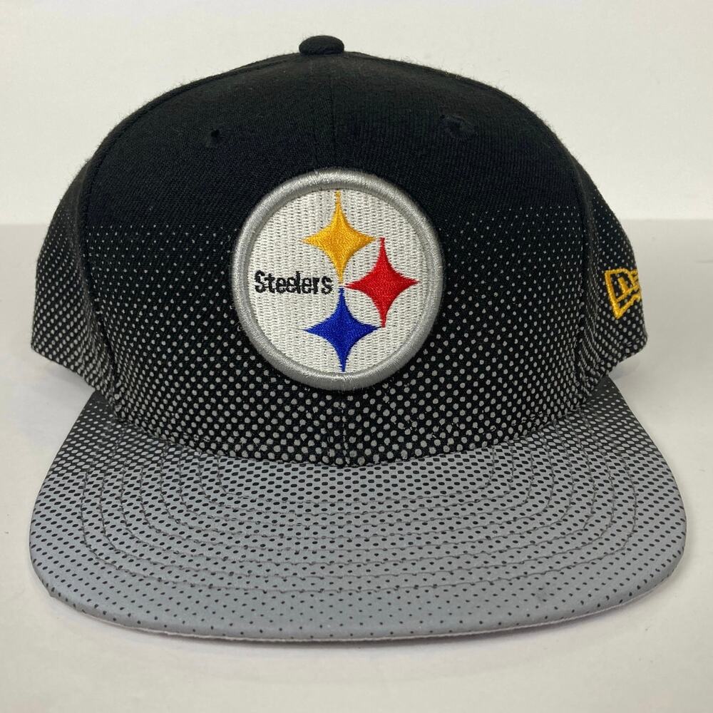 Pittsburgh Steelers New Era 9FIFTY Gradient Grey Dots Original Fit Snapback Hat